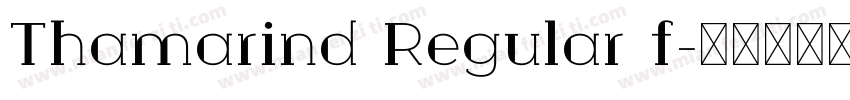 Thamarind Regular f字体转换